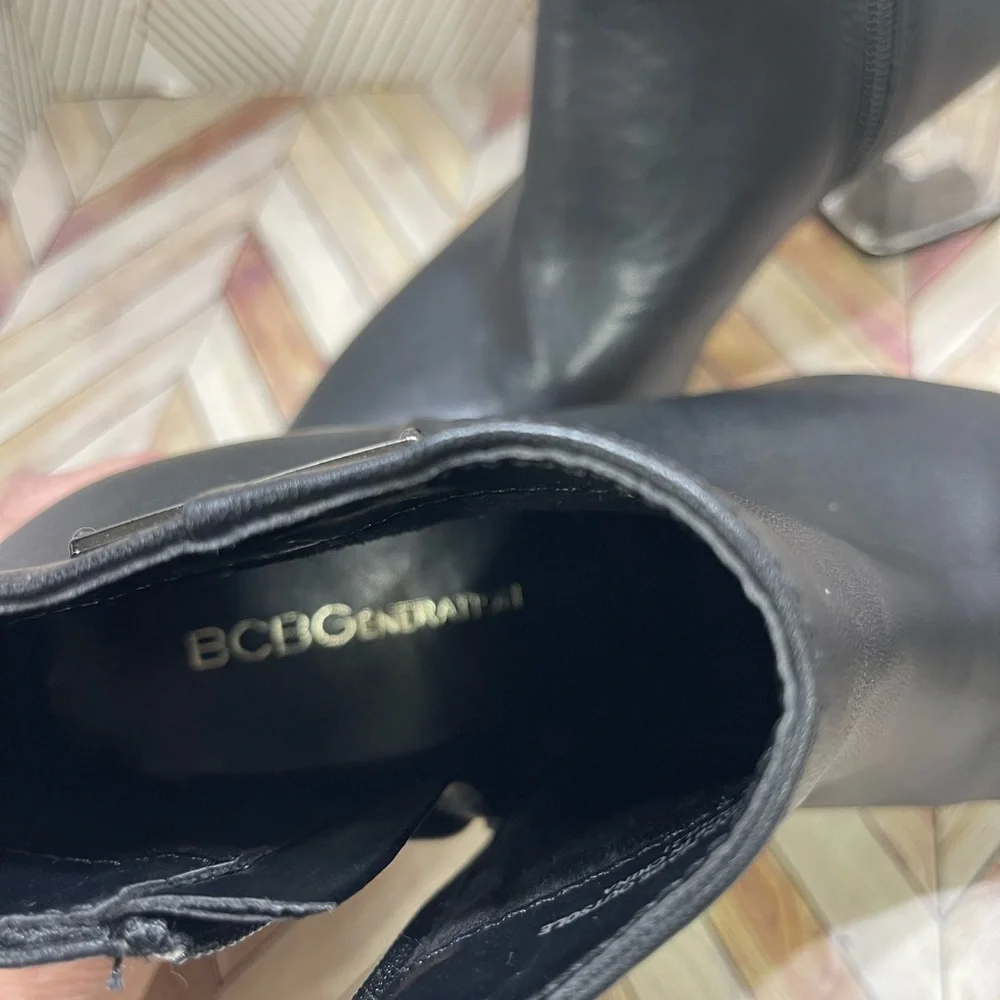 BCBG Generation Ankle boots black color‎ with crystal heels SB2